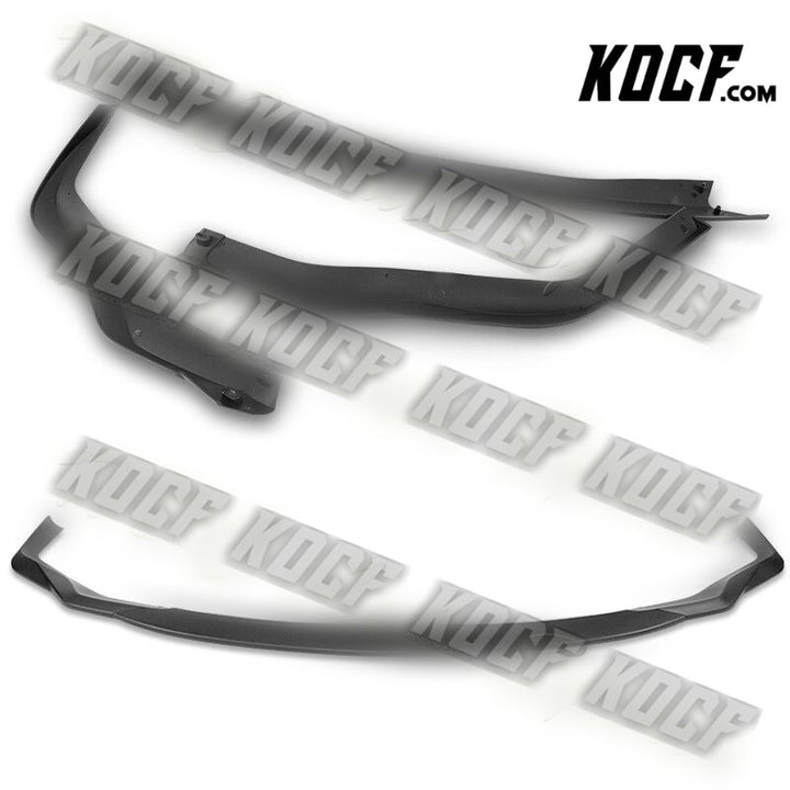 For 2015-2018 Lexus RC300 RC350 AG-Style Matt Black Front Bumper Spoiler Lip 3pc - KOCF.com - Car Parts