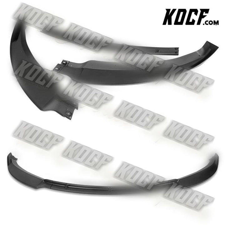 For 12-16 Tesla Model S STP-Style Matt Black Front Bumper Splitter Spoiler Lip - KOCF.com - Car Parts