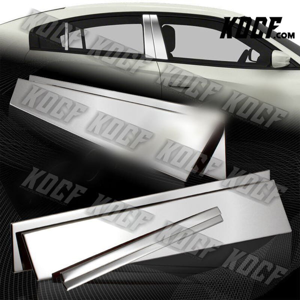 For 2011-2015 Dodge Charger Stainless Polish Mirror Chrome Door Pillar Trim 6PCS - KOCF.com - Car Parts