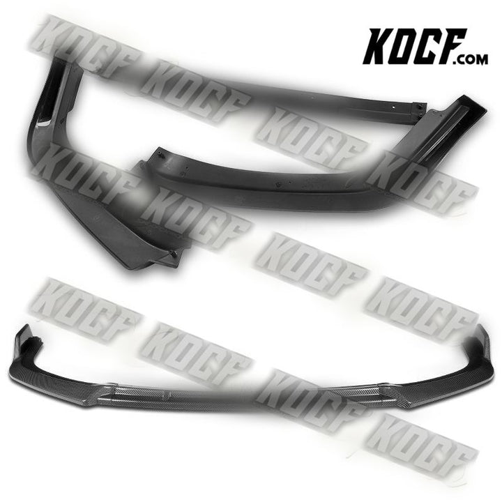 For 2017-2021 Honda Civic Si Coupe Sedan Carbon Painted Front Bumper Spoiler Lip - KOCF.com - Car Parts