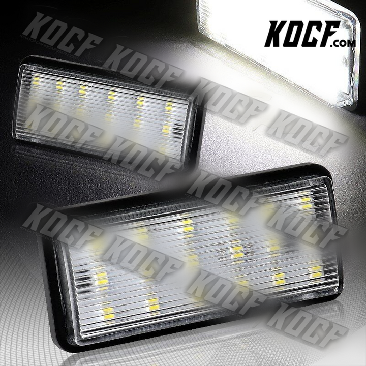 For Toyota/Lexus LX470/LX570/GX470 6000K 18-SMD White LED License Plate Lights - KOCF.com - Car Parts