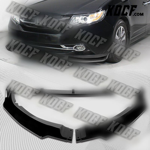 For 2011-2017 Honda Odyssey CK-Style Painted Black Front Bumper Body Spoiler Lip