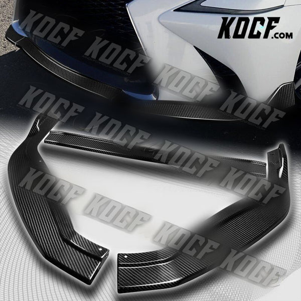 For 2016-2019 Lexus GS-Series V2 Carbon Fiber Front Bumper Splitter Spoiler Lip - KOCF.com - Car Parts