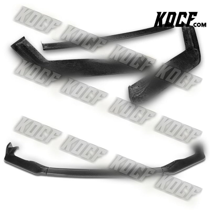 For 17-20 Lexus IS-Series AR-Style Real Carbon Fiber Front Bumper Spoiler Lip - KOCF.com - Car Parts