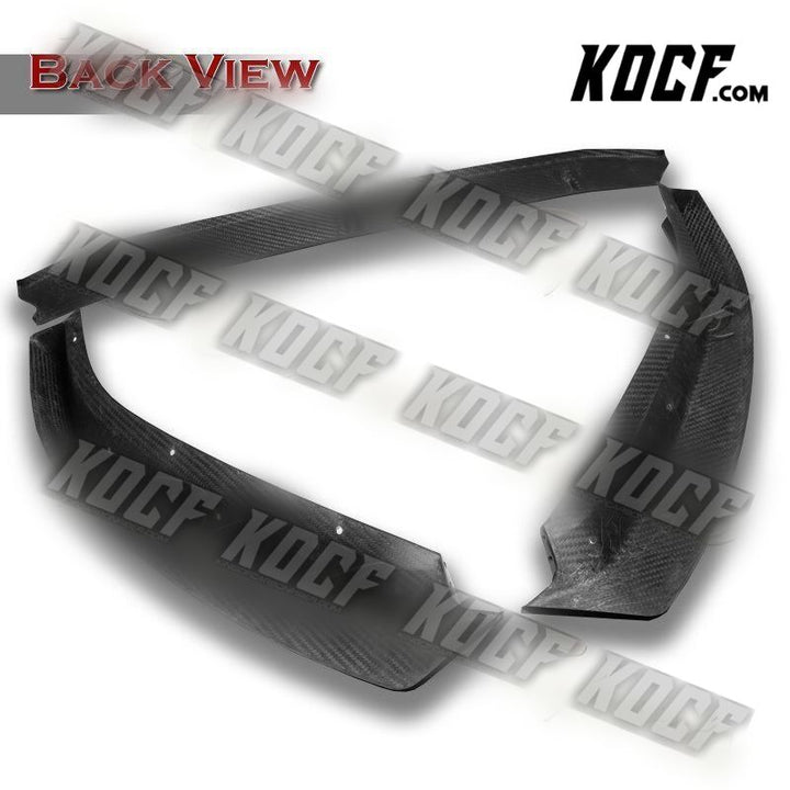 For 2017-2019 Audi A4 S4 S-Line Carbon Fiber Front Bumper Splitter Spoiler Lip - KOCF.com - Car Parts