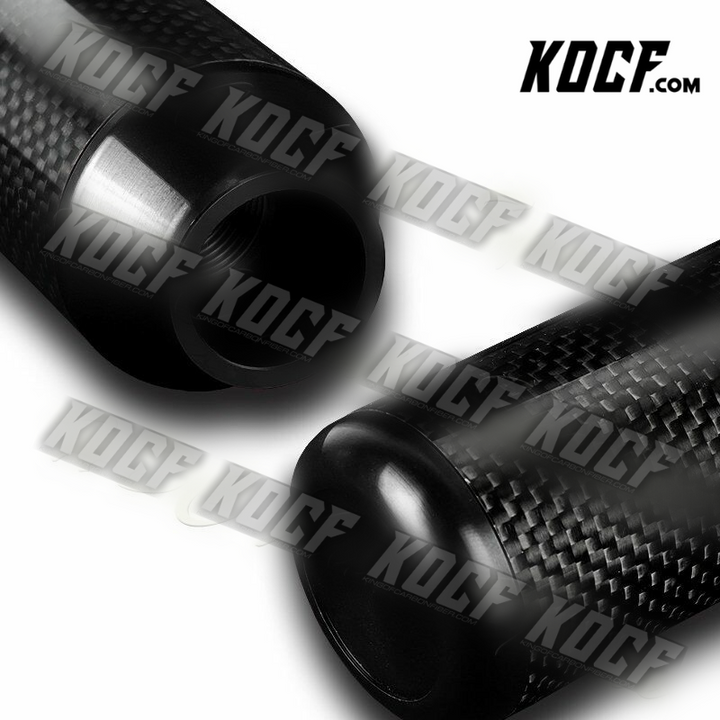 Universal Black 5/6-Speed Manual Aluminum/Carbon Transmission Shift Shifter Knob - KOCF.com - Car Parts