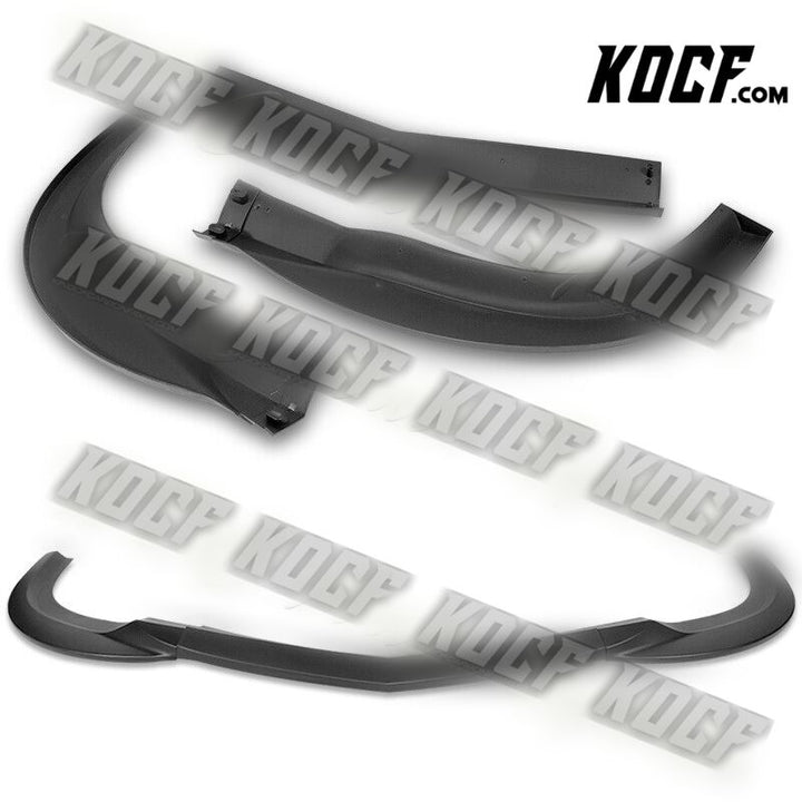 For 2008-2011 Mercedes-Benz W204 C63 AMG Matt Black Front Bumper Spoiler Lip - KOCF.com - Car Parts