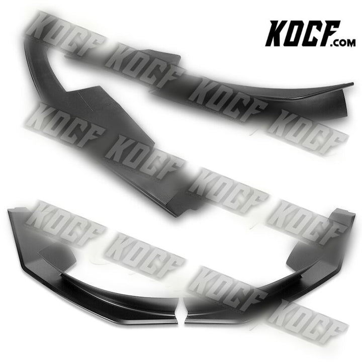 For 2004-2008 Mazda RX8 RX-8 MS-Style Matt Black Front Bumper Spoiler Lip 2pcs - KOCF.com - Car Parts