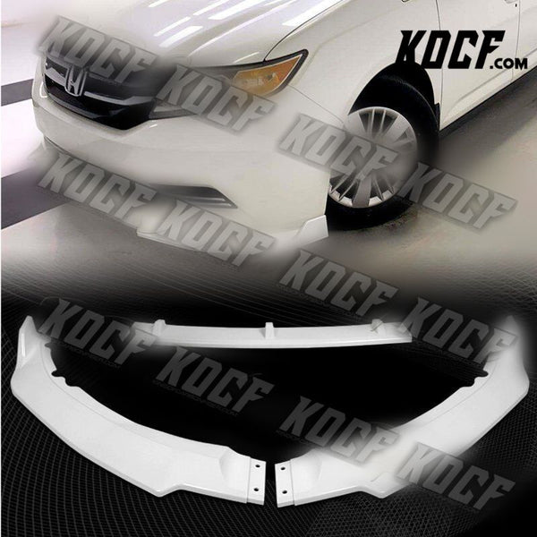 For 11-17 Honda Odyssey CK-Style Painted White Front Bumper Splitter Spoiler Lip - KOCF.com - Car Parts