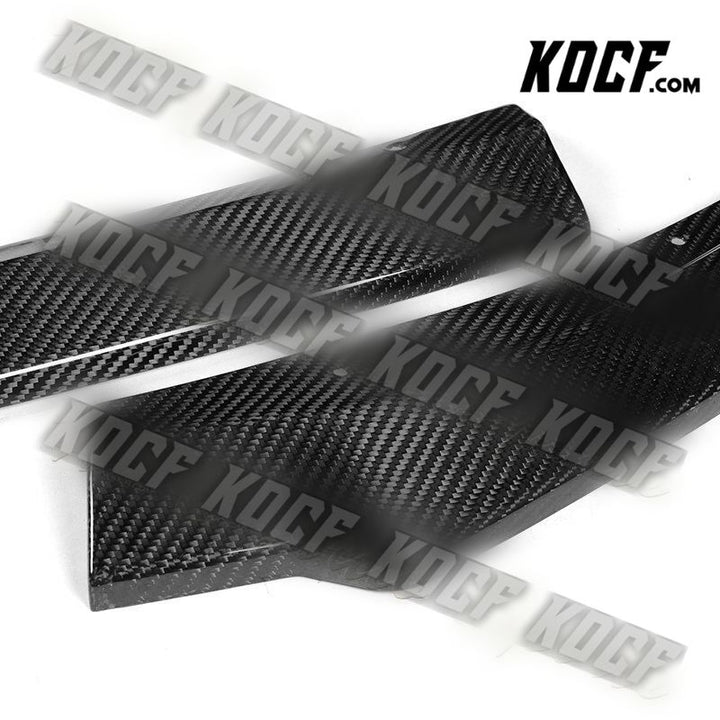 For 2019-2021 Mazda 3 Mazda3 Real Carbon Fiber Front Bumper Body Kit Spoiler Lip - KOCF.com - Car Parts