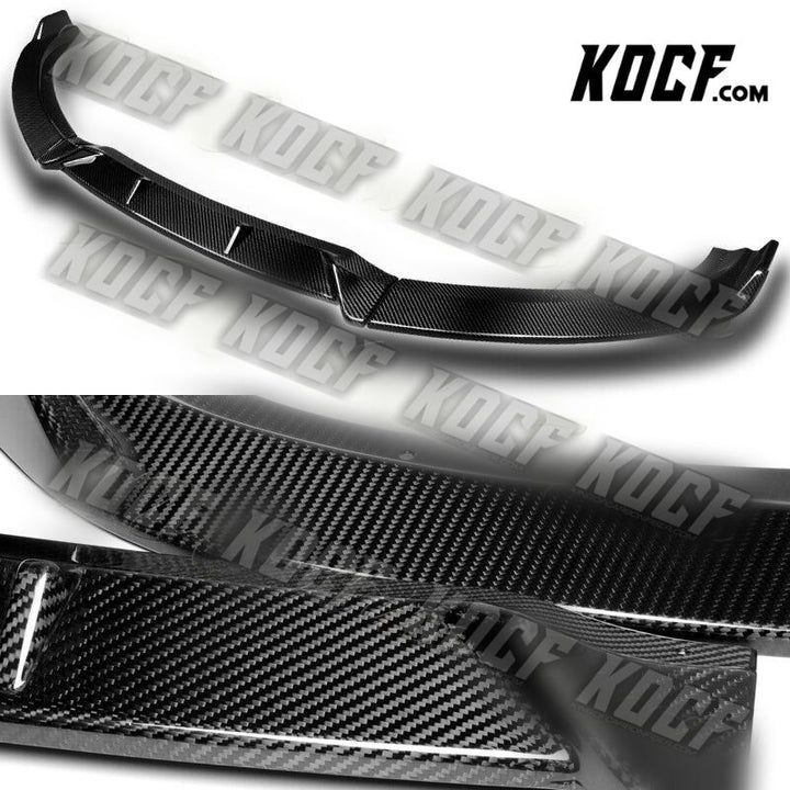 For 2010-2012 Hyundai Genesis Coupe Real Carbon Fiber Front Bumper Spoiler Lip - KOCF.com - Car Parts