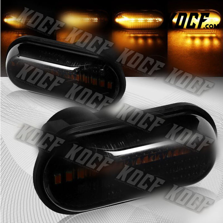 For 2000-2009 Honda S2000 Smoke Lens Sequential LED Signal Side Marker Lights - KOCF.com - Car Parts