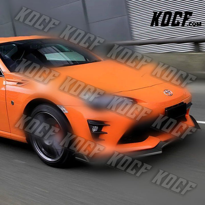 For 17-20 Toyota 86 CS-Style JDM Matt Black Front Bumper Splitter Spoiler Lip - KOCF.com - Car Parts