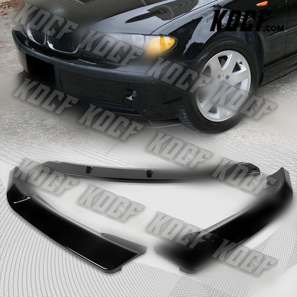 For 2002-2005 BMW 3-Series E46 Sedan Painted Black Front Bumper Body Spoiler Lip - KOCF.com - Car Parts