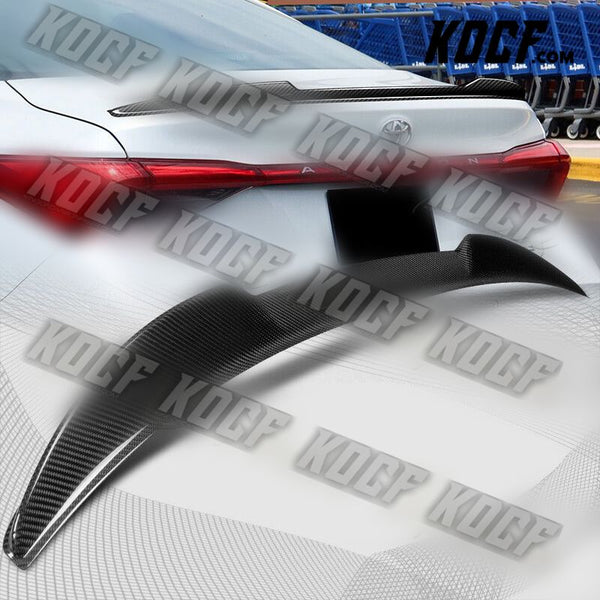 For 2019-2022 Toyota Avalon V-Style Real Carbon Fiber Rear Trunk Spoiler Wing - KOCF.com - Car Parts