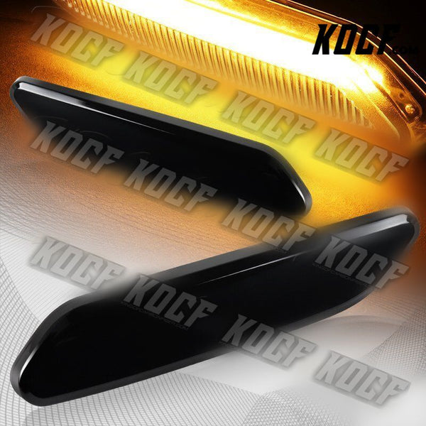 For 2012-2017 Mini Cooper R60 R61 Smoke Amber LED Turn Signal Side Marker Lights - KOCF.com - Car Parts