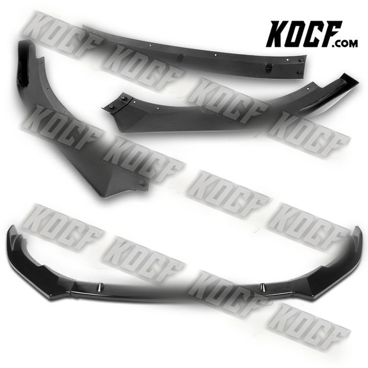 For 10-13 VW Golf MK6 GTI Painted Black Front Bumper Body Splitter Spoiler Lip - KOCF.com - Car Parts