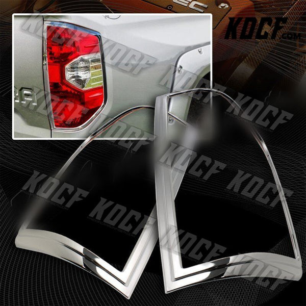 For 2014-2016 Toyota Tundra Chrome ABS Plastic Trim Bezel Rear Tail Lights Cover - KOCF.com - Car Parts