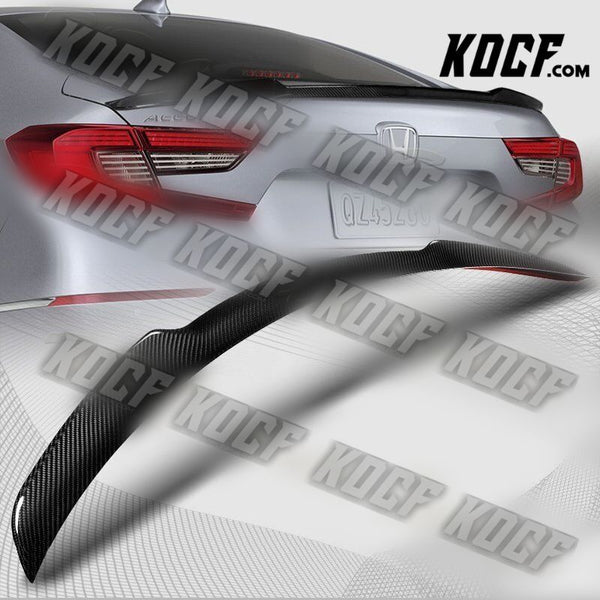 For 2018-2021 Honda Accord Real Carbon Fiber Rear Deck Trunk Lid Spoiler Wing - KOCF.com - Car Parts