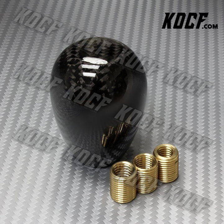 Universal Real Carbon Fiber Type-R Manual Transmission Gear Shift Shifter Knob - KOCF.com - Car Parts