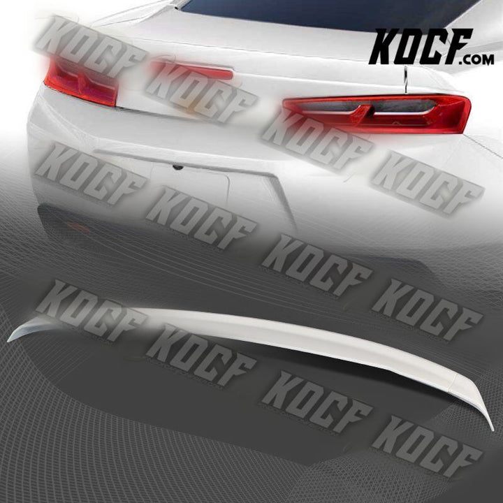 For 16-20 Chevy Camaro Factory Sty 3-Piece Painted White ABS Rear Trunk Spoiler - KOCF.com - Car Parts