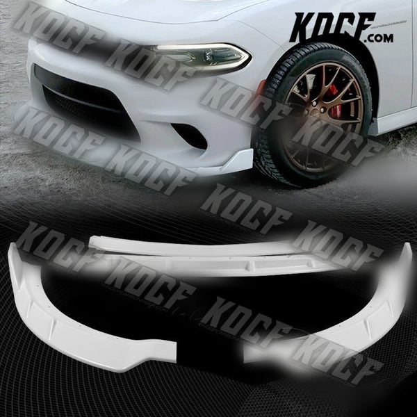 For 15-21 Dodge Charger SRT-Sty Painted White Front Bumper Splitter Spoiler Lip - KOCF.com - Car Parts