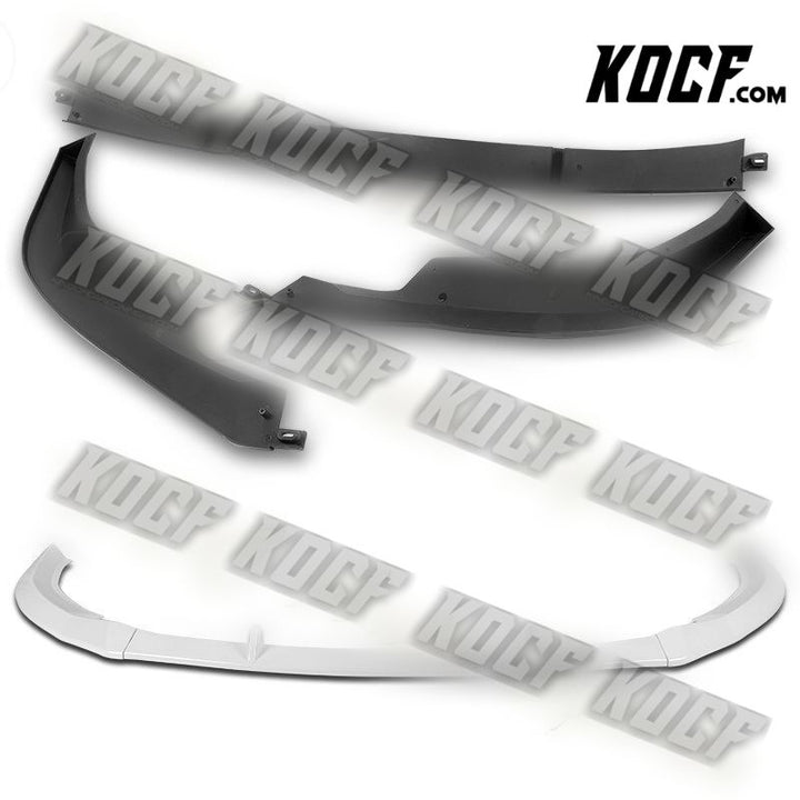 For 2019-2020 Audi A4 B9 S-Line Painted White Front Bumper Splitter Spoiler Lip - KOCF.com - Car Parts