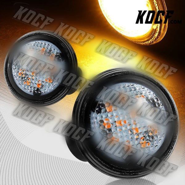 For 03-12 Range Rover L322 Clear Lens Amber LED Turn Signal Side Marker Lights - KOCF.com - Car Parts