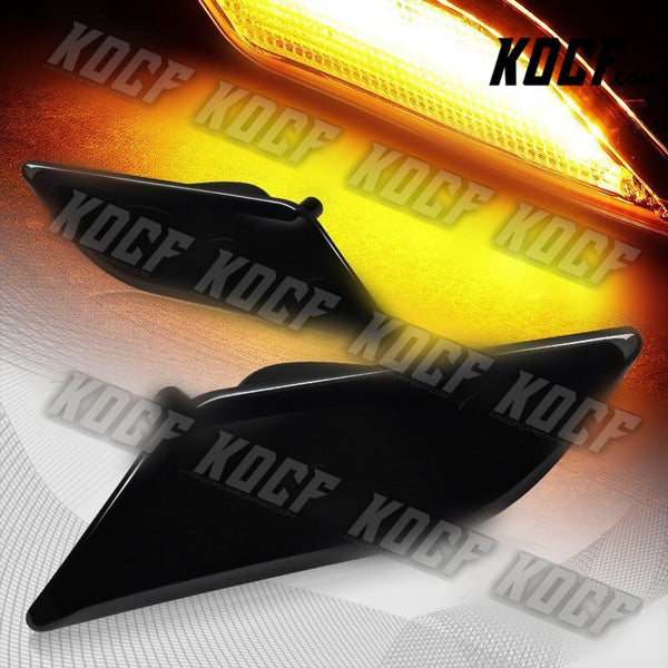 For 2010-2013 Mercedes W212 E-Class Smoke Lens Amber LED Side Marker Lights Lamp - KOCF.com - Car Parts