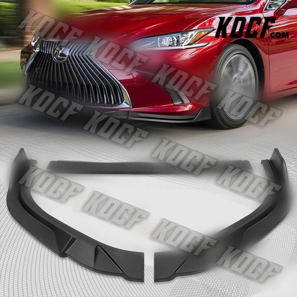 For 2019-2021 Lexus ES300H ES350 Matt Black Front Bumper Splitter Spoiler Lip - KOCF.com - Car Parts