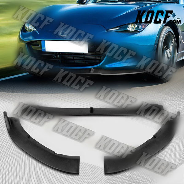 For 16-21 Mazda Miata MX-5 MP-Style Matt Black Front Bumper Splitter Spoiler Lip - KOCF.com - Car Parts