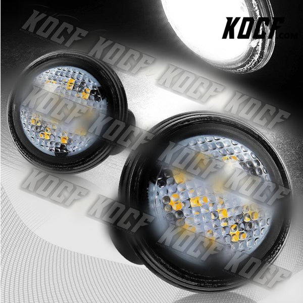 For 03-12 Range Rover L322 Clear Lens White LED Turn Signal Side Marker Lights - KOCF.com - Car Parts