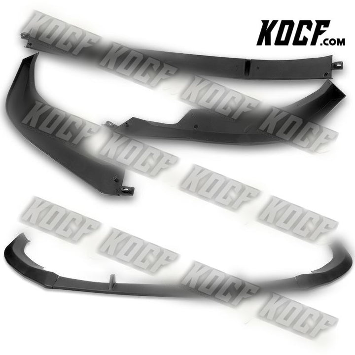 For 2019-2020 Audi A4 B9 S-Line Matt Black Front Bumper Splitter Spoiler Lip 3pc - KOCF.com - Car Parts