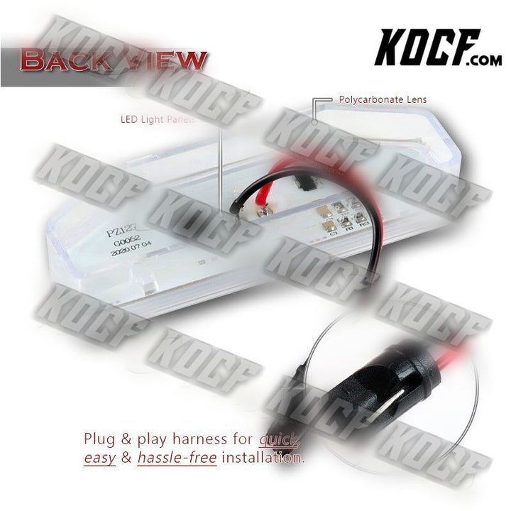 For 2004-2011 Mazda RX-8 RX8 Xenon White 15-SMD LED License Plate Lights Lamps - KOCF.com - Car Parts