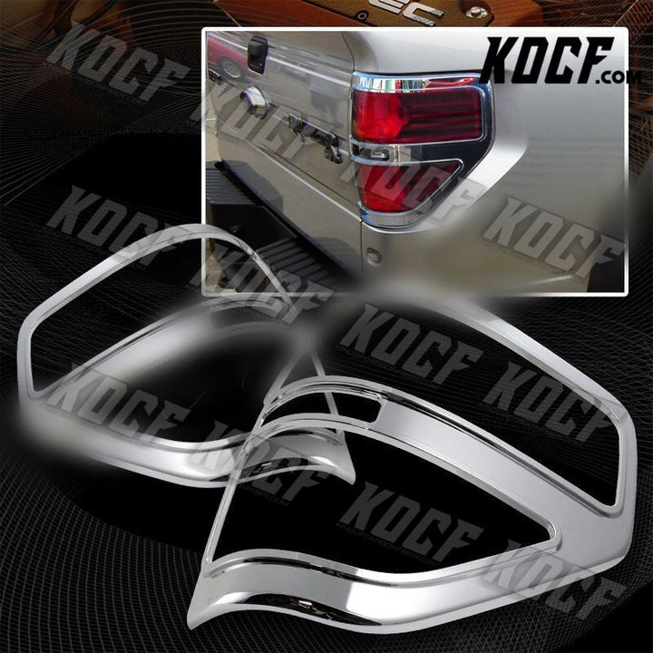 For Ford F-150 Truck XL XLT FX2 FX4 Chrome ABS Trim Bezel Rear Tail Light Covers - KOCF.com - Car Parts