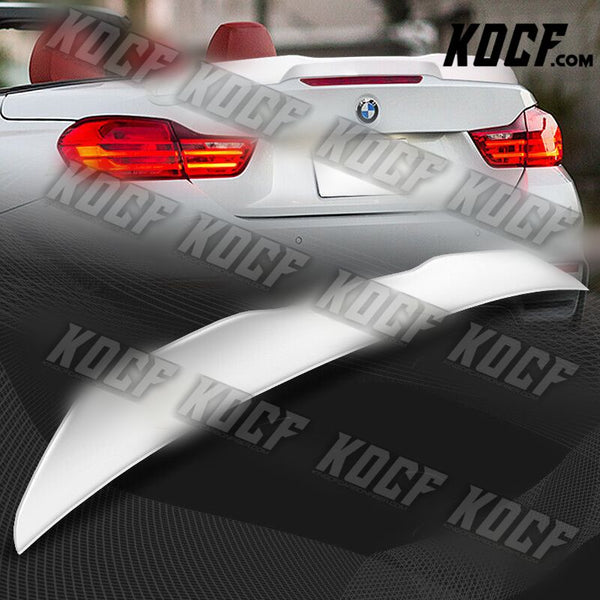 For 2014-2020 BMW F33 F83 Convertible W-Power Pearl White PSM Trunk Spoiler Wing - KOCF.com - Car Parts