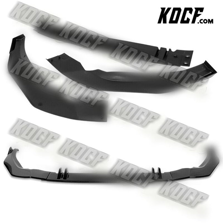 For 2020-2022 Audi A5 S5 S-Line Painted Black Front Bumper Spoiler Splitter Lip - KOCF.com - Car Parts