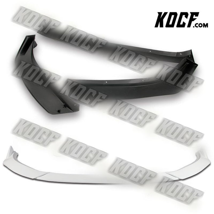 For 2019-2021 Mazda 6 Atenza Painted White Front Bumper Body Kit Spoiler Lip 3PC - KOCF.com - Car Parts