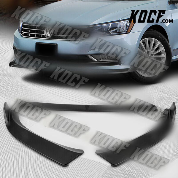 For 2016-2019 Volkswagen VW Passat Matt Black Front Bumper Splitter Spoiler Lip