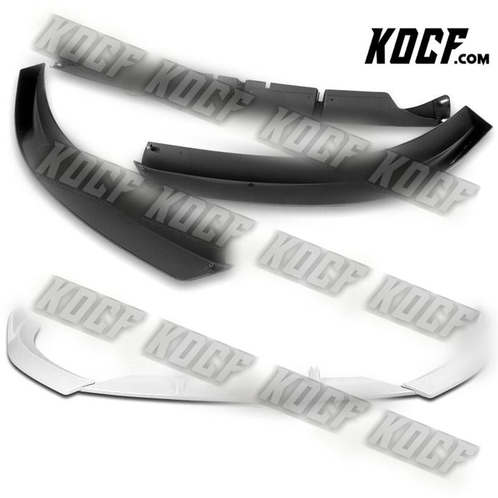 For 2009-2012 Audi A4 B8 Sedan STP-Style Painted White Front Bumper Spoiler Lip - KOCF.com - Car Parts