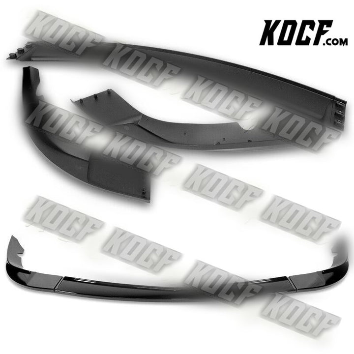 For 2005-2013 Corvette C6 ZR1-Style Base Painted Black Front Bumper Spoiler Lip - KOCF.com - Car Parts