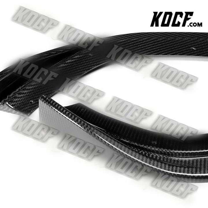 For 2001-2006 BMW E46 M3 H-Style Real Carbon Fiber Front Bumper Splitter Spoiler Lip - KOCF.com - Car Parts