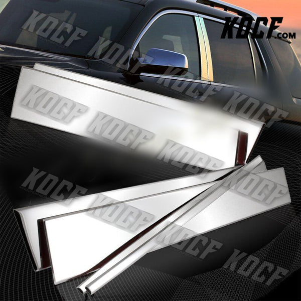 For GMC Terrain SL SLE SLT Stainless Polish Mirror Chrome Door Pillar Trim 6-PCS - KOCF.com - Car Parts