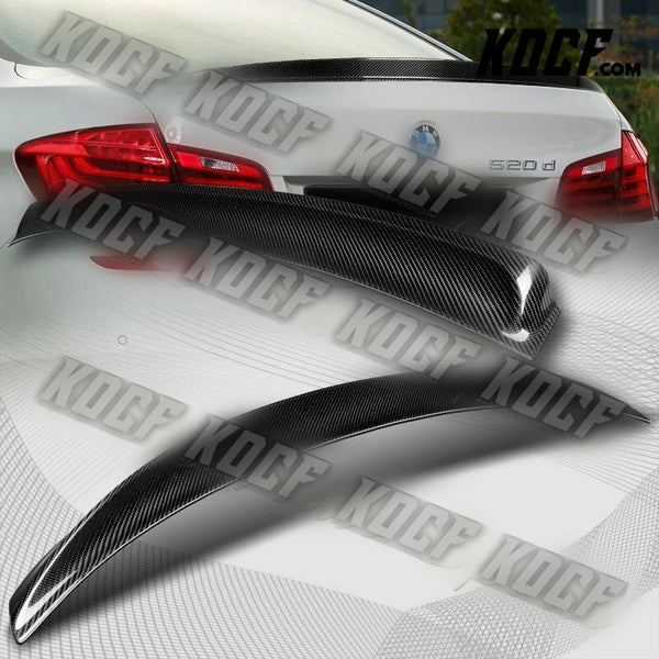 For 2011-2016 BMW F10 5-Series M5 Real Carbon Fiber Roof Visor+Trunk Lid Spoiler - KOCF.com - Car Parts