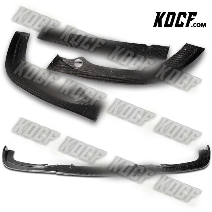 For 2001-2006 BMW E46 M3 H-Style Real Carbon Fiber Front Bumper Splitter Spoiler Lip - KOCF.com - Car Parts