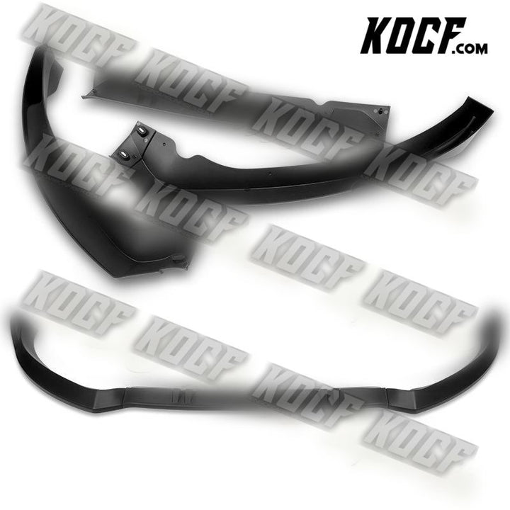 For 2013-2016 Audi A5 Matt Black Front Bumper Body Kit Spoiler Splitter Lip 3pcs - KOCF.com - Car Parts