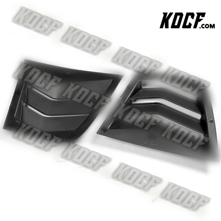 For 2011-2021 Dodge Charger ABS Black Side Window Louvers Scoop Cover Vent 2pcs - KOCF.com - Car Parts