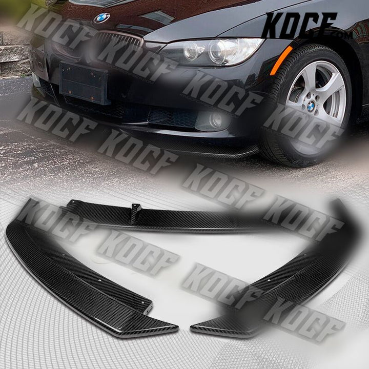 For 2007-2010 BMW 3-Series E92 E93 M-Style Carbon Fiber Front Bumper Spoiler Lip - KOCF.com - Car Parts