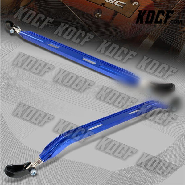 For 1990-2001 Acura Integra Blue CNC Aluminum Lower Front+Rear Strut Tie bar 2pc - KOCF.com - Car Parts