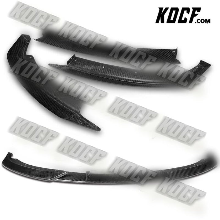 For 2007-2010 BMW 3-Series E92 E93 M-Style Carbon Fiber Front Bumper Spoiler Lip - KOCF.com - Car Parts